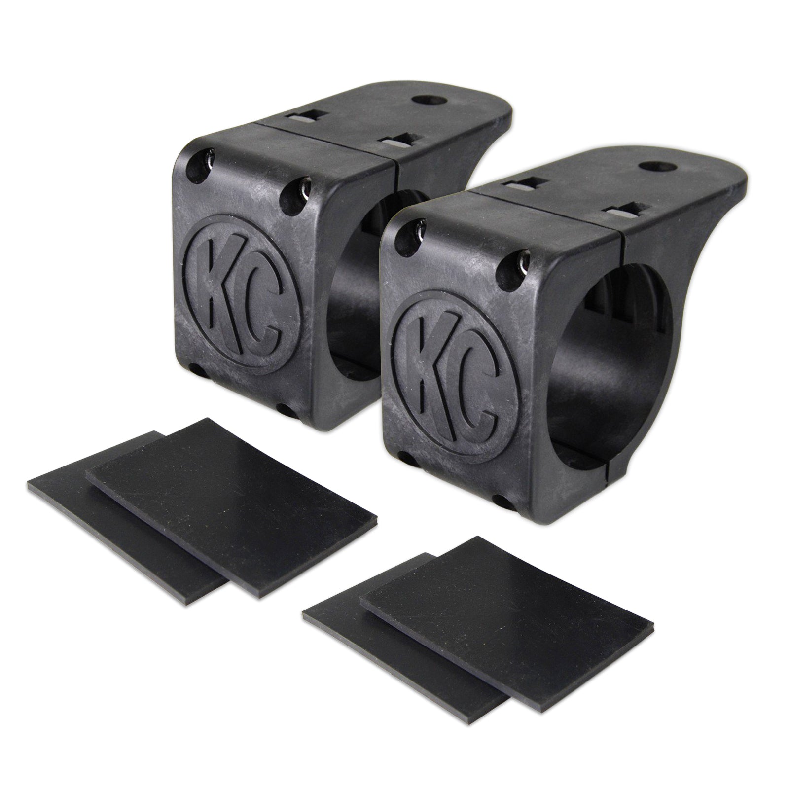 Bracket Set - Tube Clamp Light Mount - Rubber Adjustment Shims - 1.75" - 2.0" - #73071